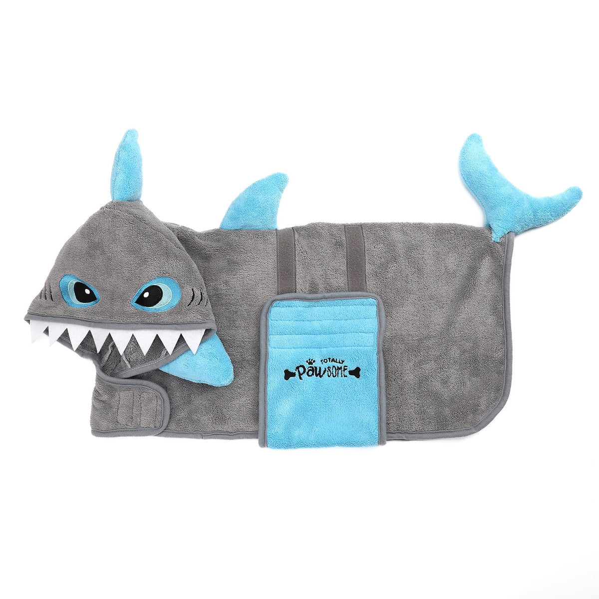 Totally Pawsome Drying Robe- Shark