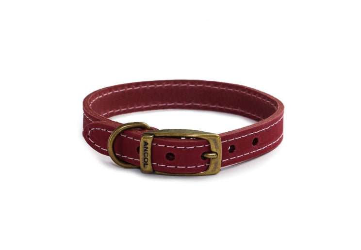 Ancol Timberwolf Leather Collar