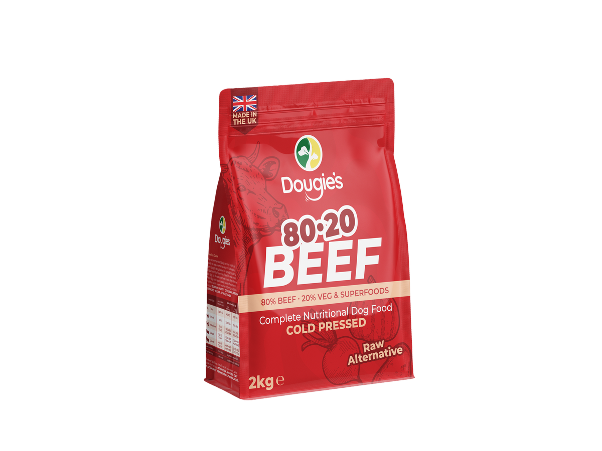 Dougies Cold Pressed 80/20 2kg- Beef