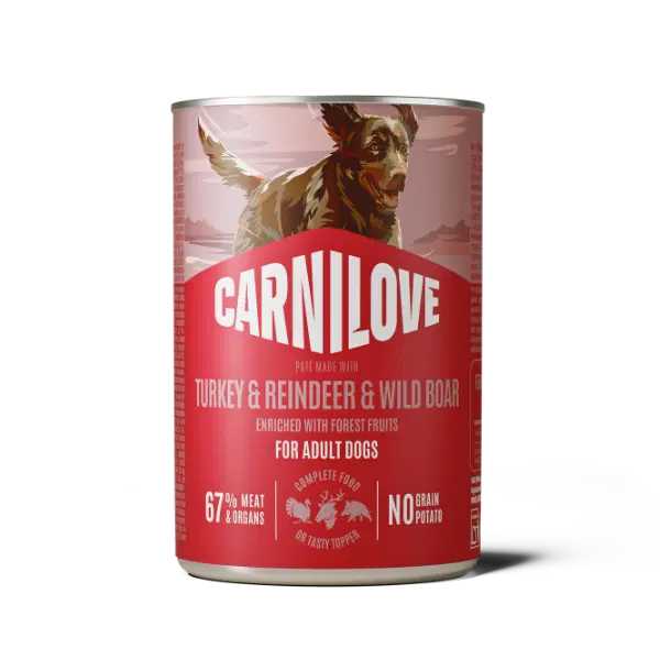Carnilove Turkey, Reindeer & Wild Boar Tin 400g