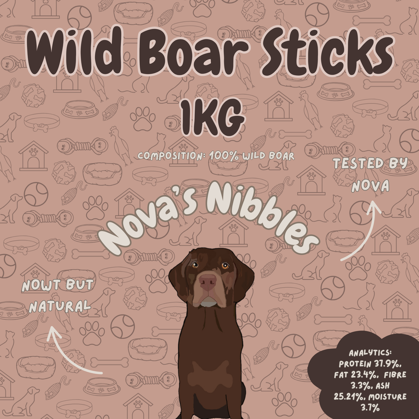Wild Boar Sticks 1kg