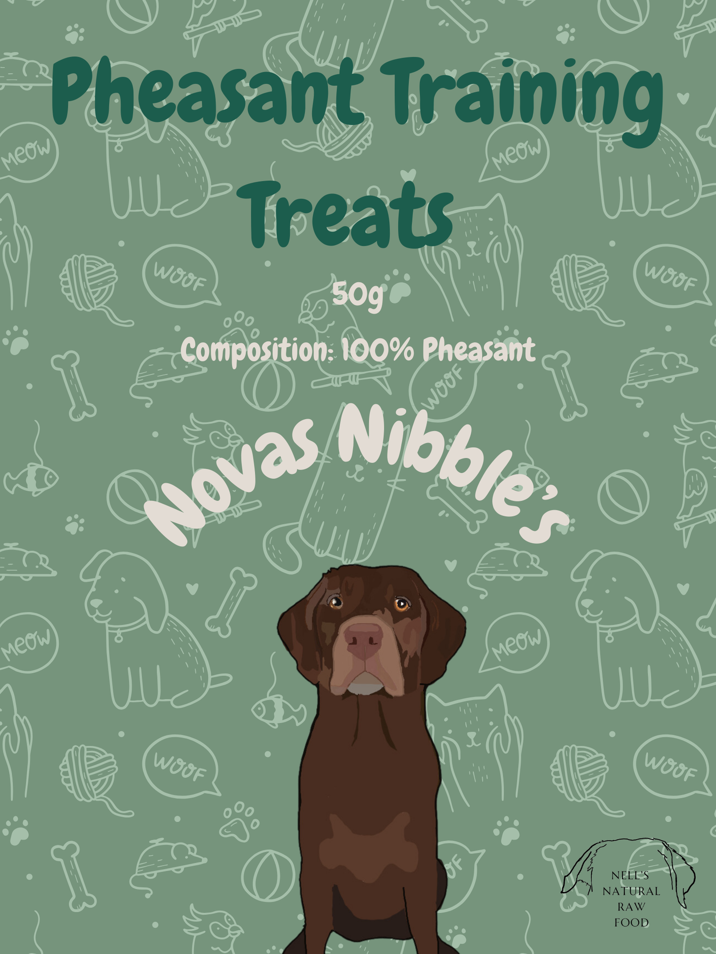 Nova's Nibbles Training Treats Pheasant 50g