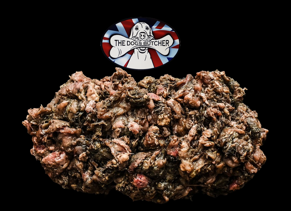 The Dog’s Butcher Ox tripe with Chicken 80/10/10 1kg
