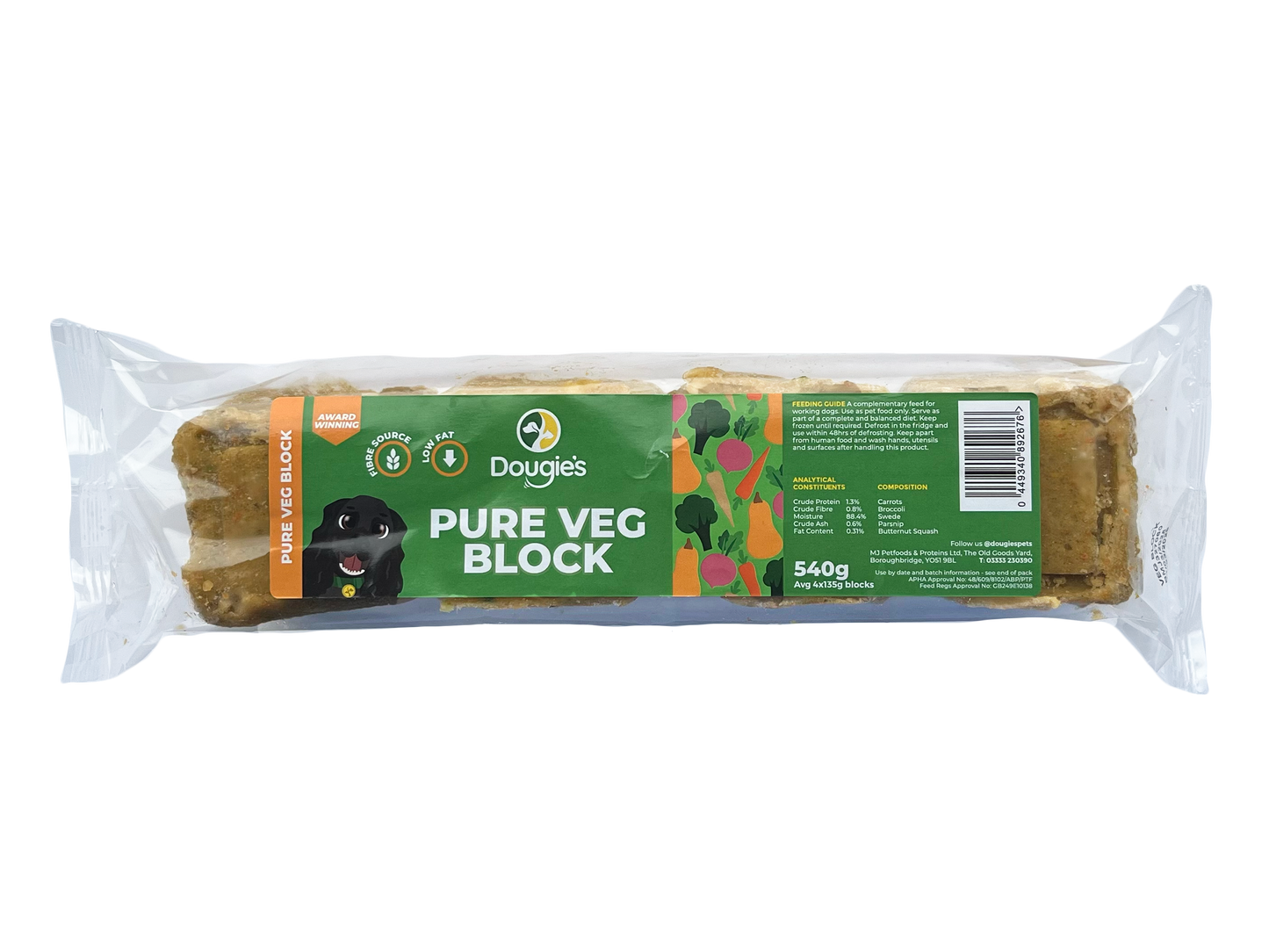 Dougies Veg Blocks 540g (4 x 135g)