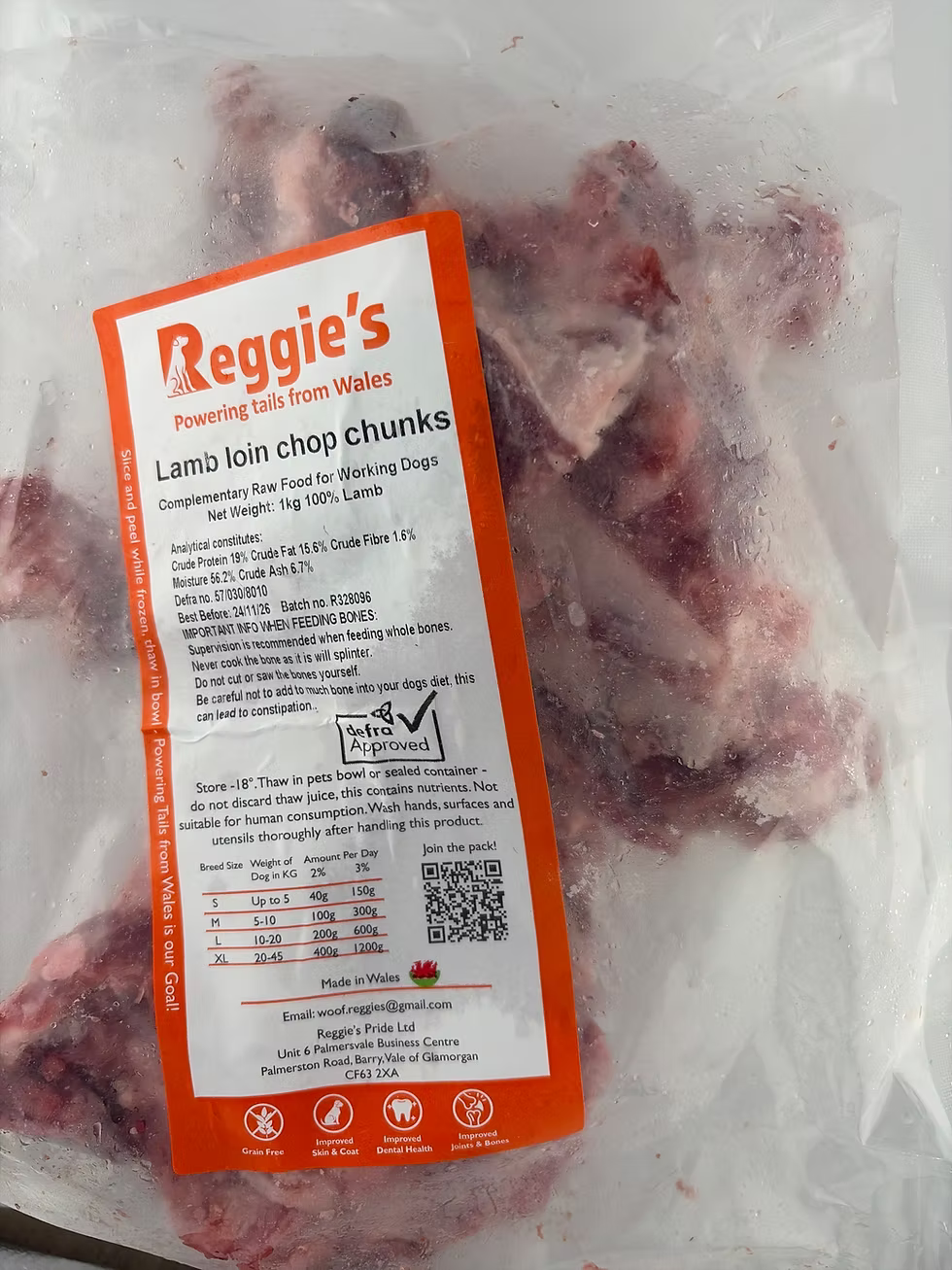 Reggie's Lamb Loin Chops 1kg