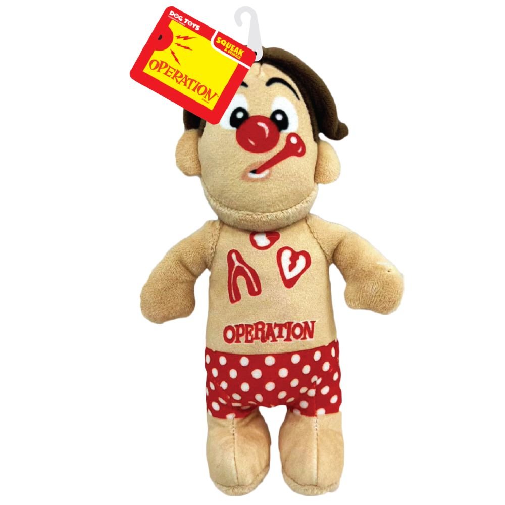 Hasbro Squeak and Crinkle Cavity Sam- Operation