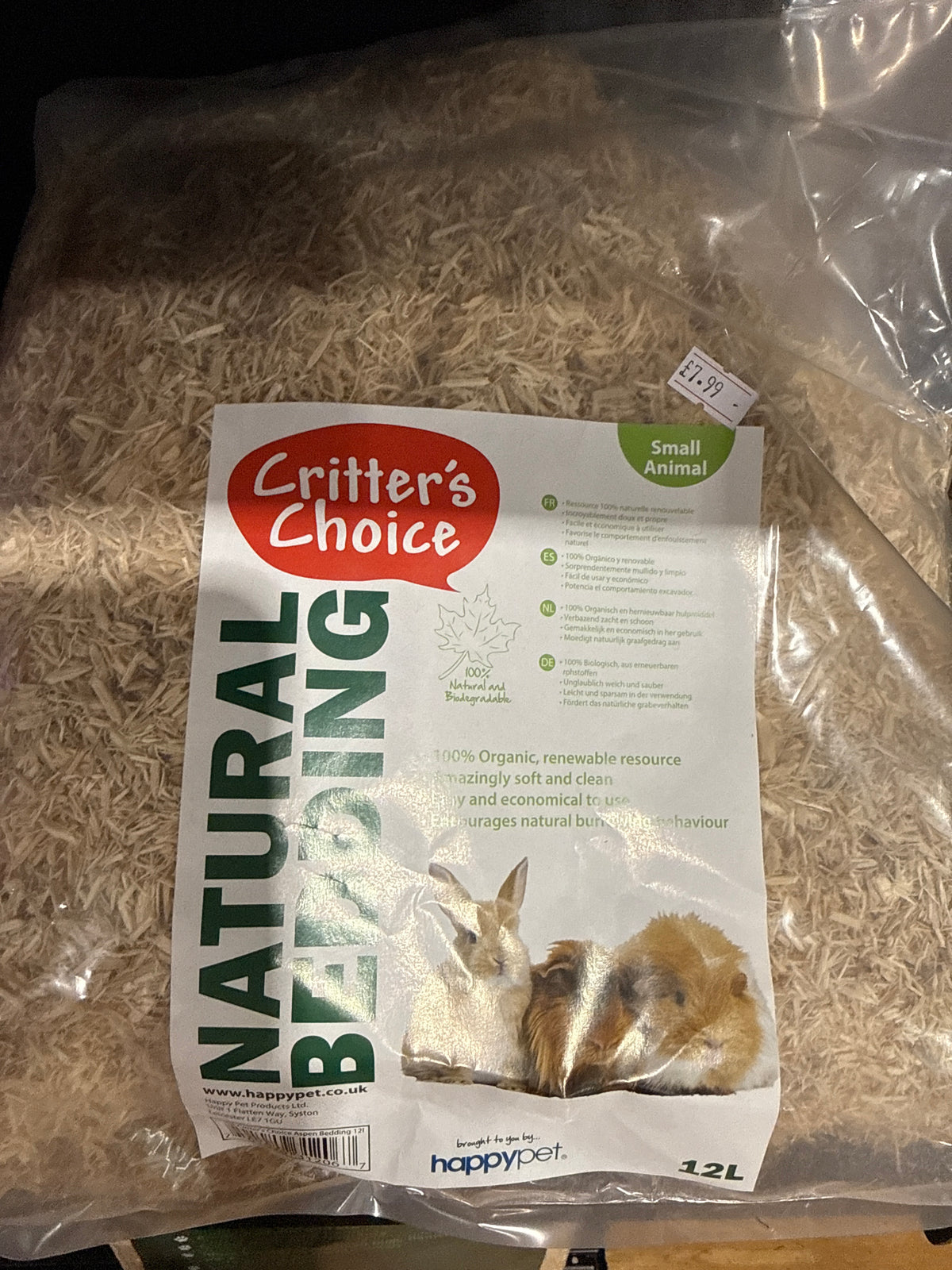 Critters Choice Natural Bedding 12L