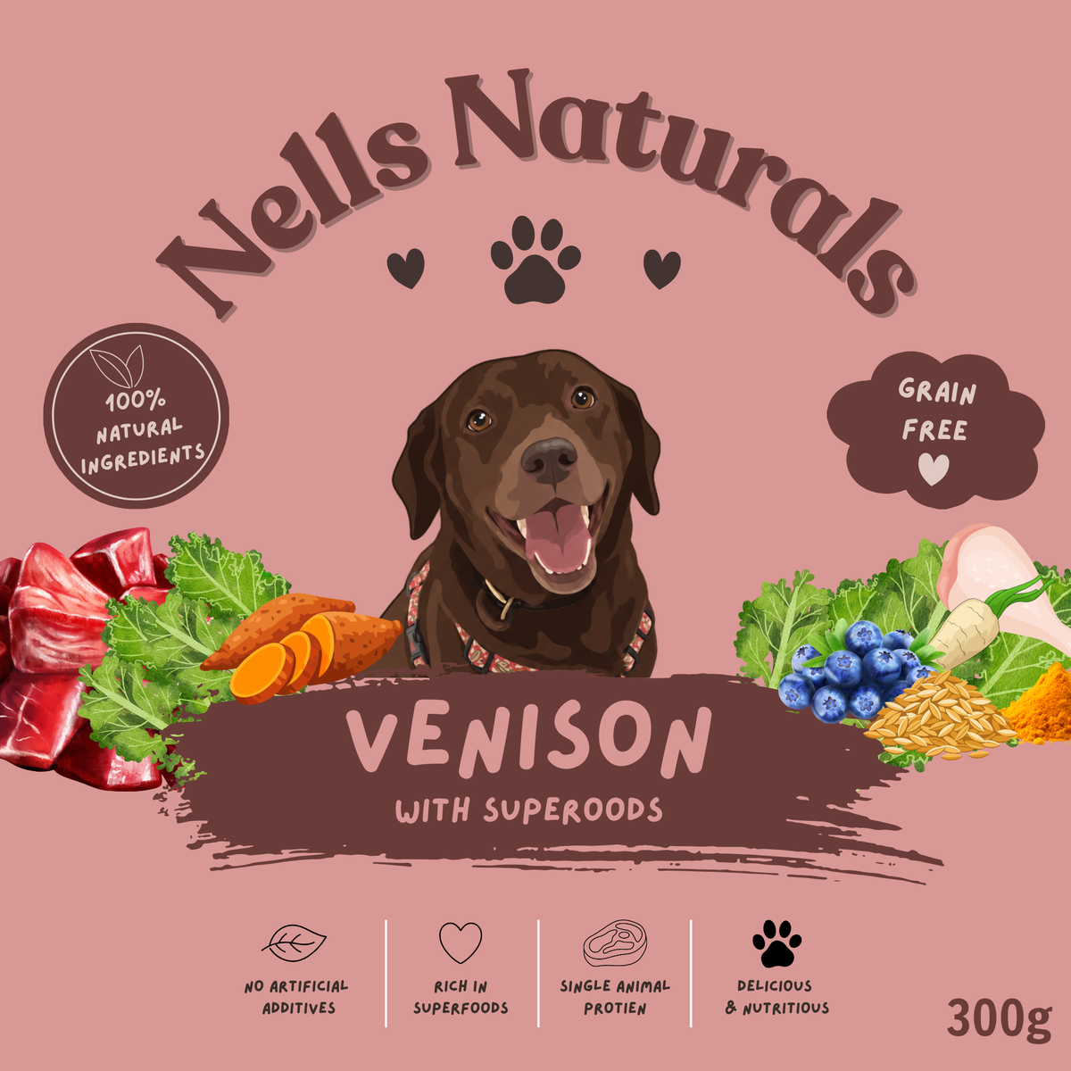 Nell's Natural Premium Wet Tray 300g