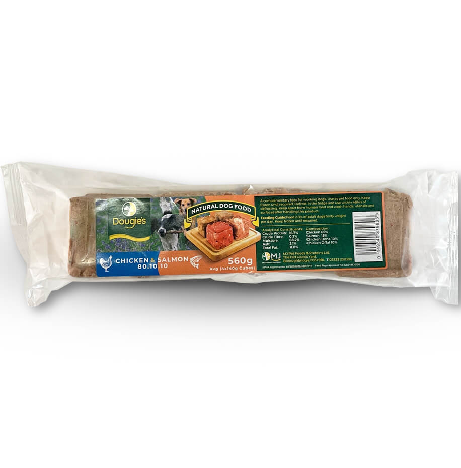 Dougies Chicken & Salmon 80/10/10 560g