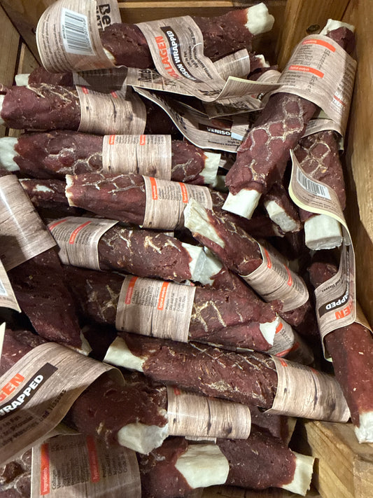 Venison wrapped Collagen Stick 15cm