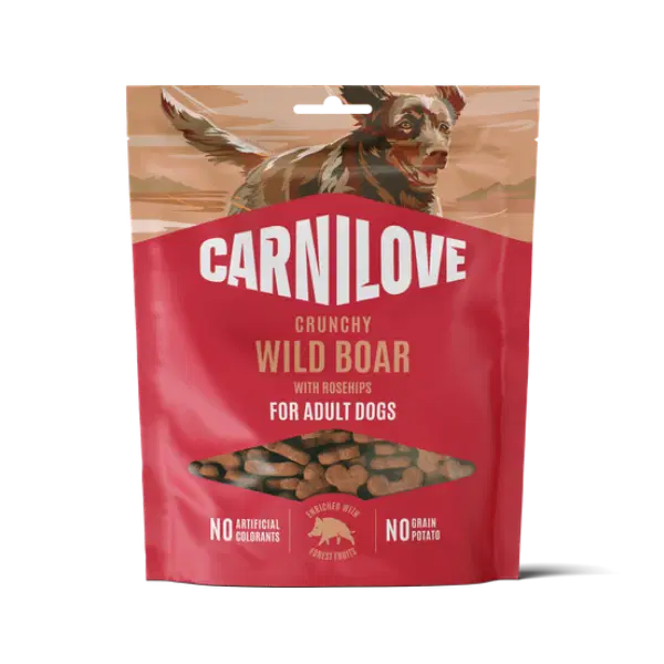 Carnilove Crunchy Wild Boar & Rosehip Treats- 200g