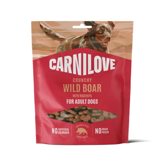 Carnilove Crunchy Wild Boar & Rosehip Treats- 200g