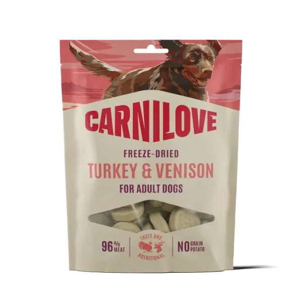 Carnilove Freeze Dried Treats- Turkey & Venison 60g