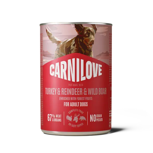 Carnilove Turkey, Reindeer & Wild Boar Tin 400g