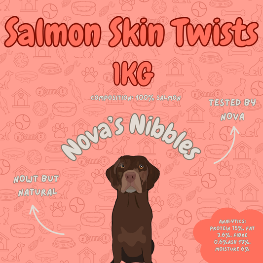 Salmon Skin Twists 1kg