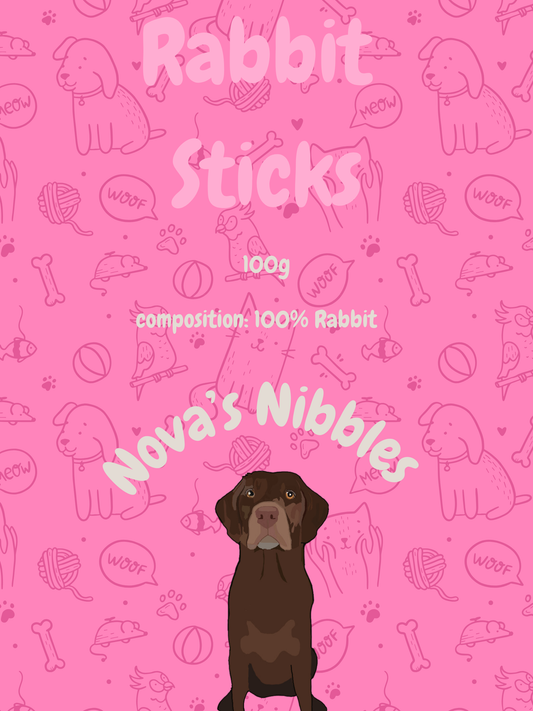 Nova’s Nibbles Rabbit Sticks 100g