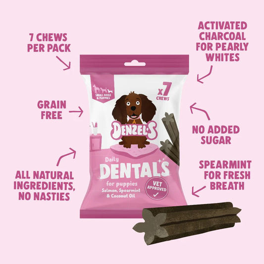 Denzel’s Daily Dentals- Salmon, Spearmint & Coconut Oil