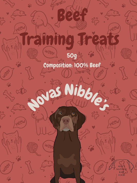 Nova’s Nibbles- Beef Training Treats 50g