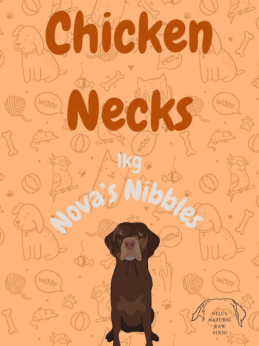 Nova's Nibbles - 1kg Dried Chicken Necks