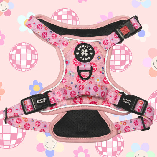 Groovy Paws Grip & Groove Harness - Peace, Love & Disco