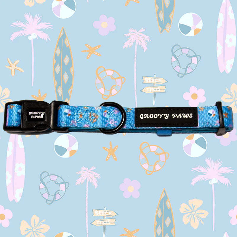 Groovy Paws Collar - Surf's Pup