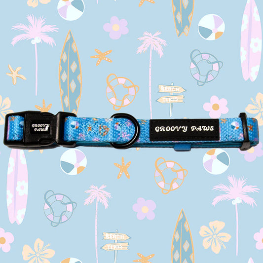 Groovy Paws Collar - Surf's Pup