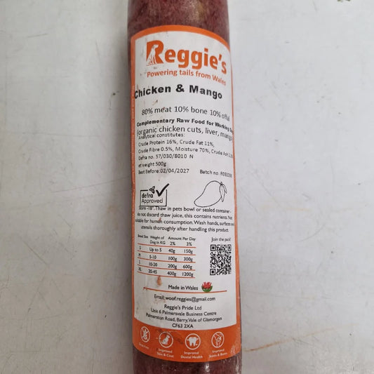 Reggie's Chicken & Mango 500g