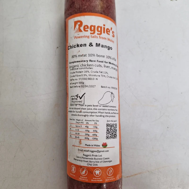 Reggie's Beef & Blueberry 500g