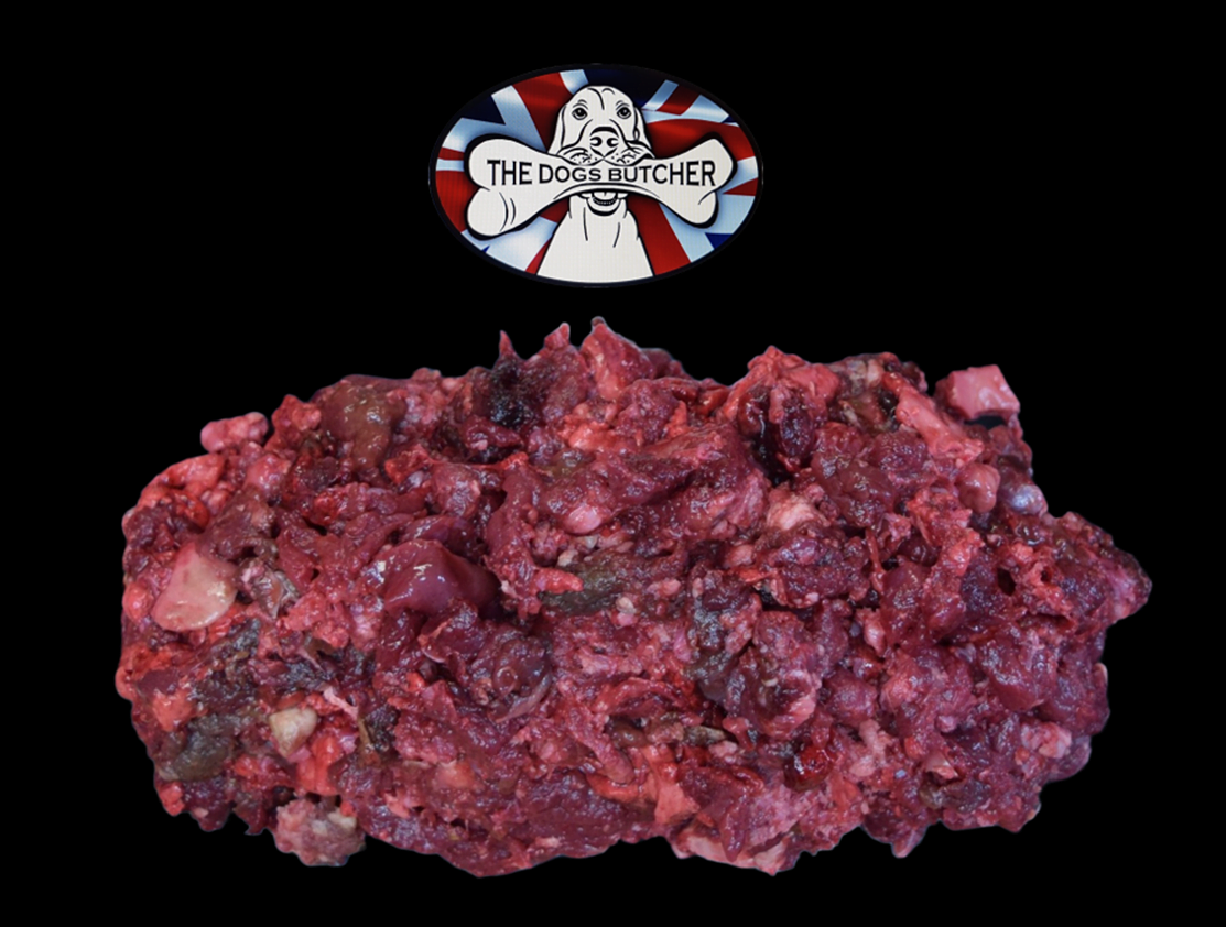 The dogs butcher venison, Beef and turkey