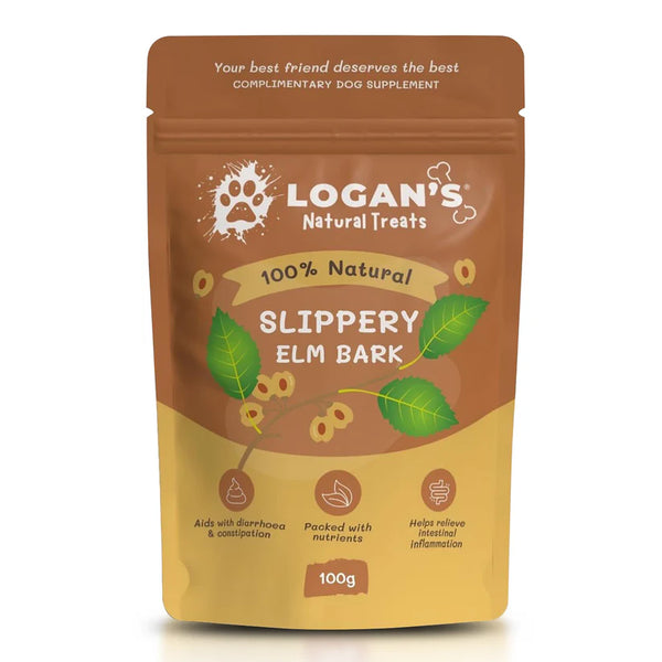 Logans Treat. Slippery Elm Bark. 100g